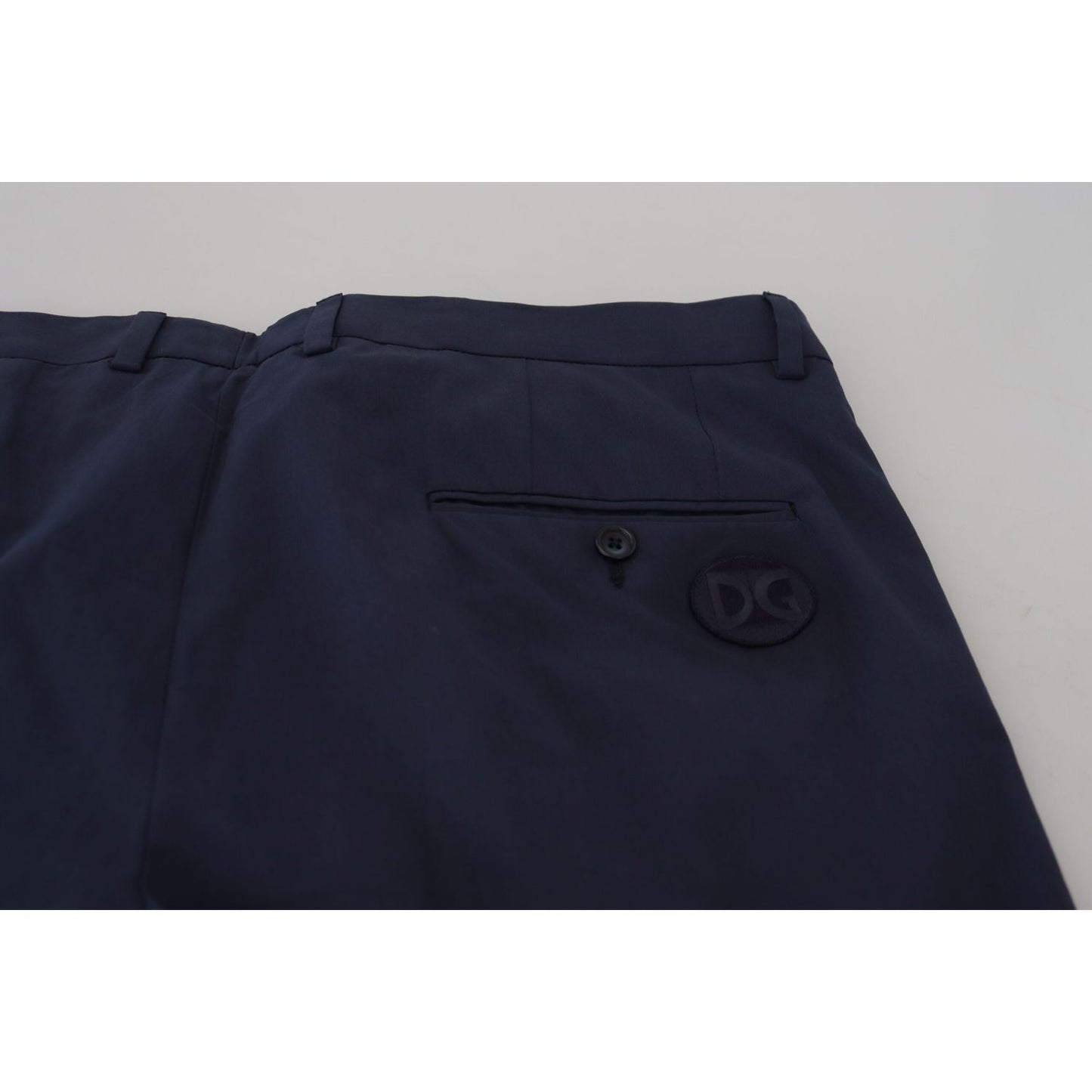 Dolce & Gabbana Elegant Dark Blue Chino Dress Pants Dolce & Gabbana