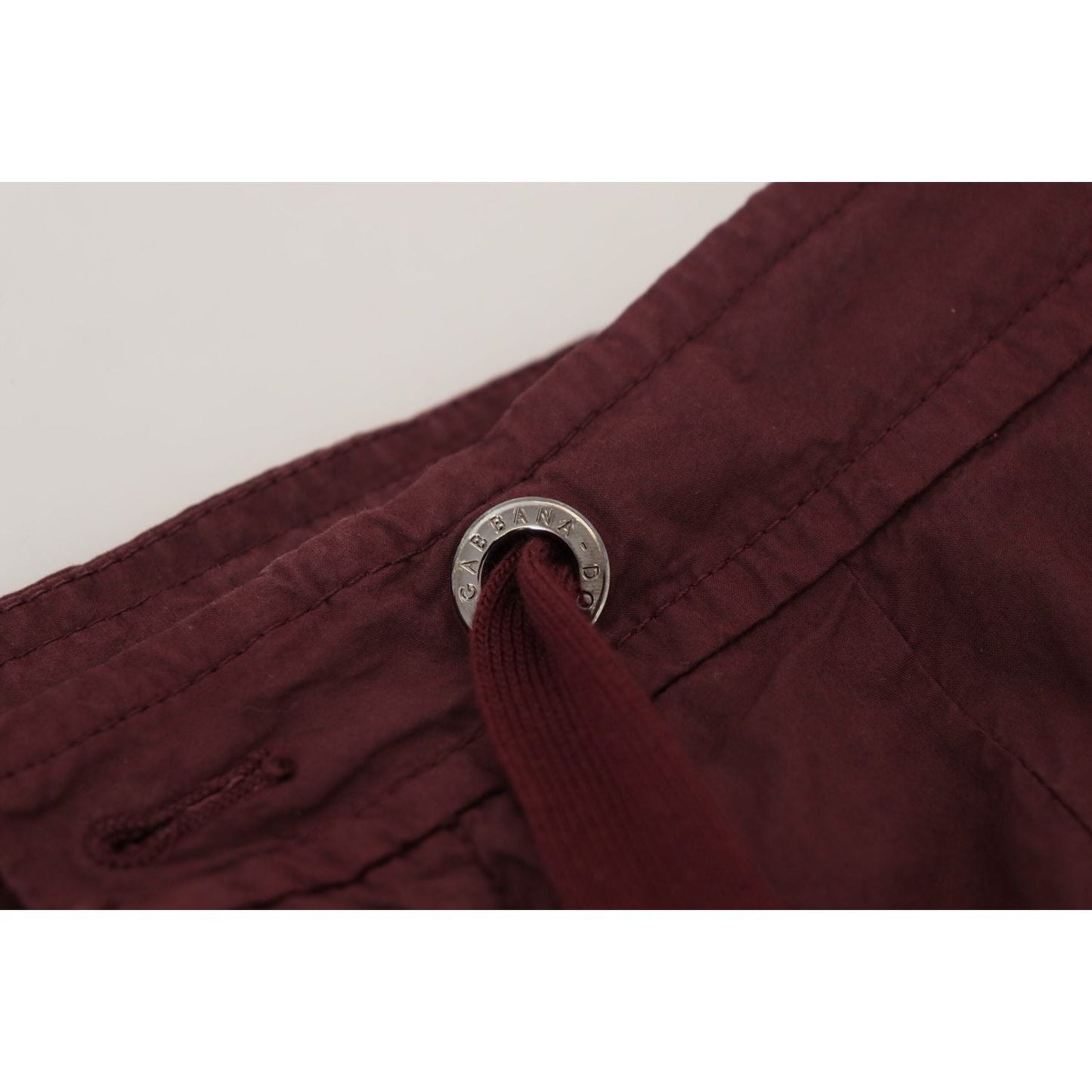 Dolce & Gabbana Elegant Burgundy Cotton Jogger Pants Dolce & Gabbana