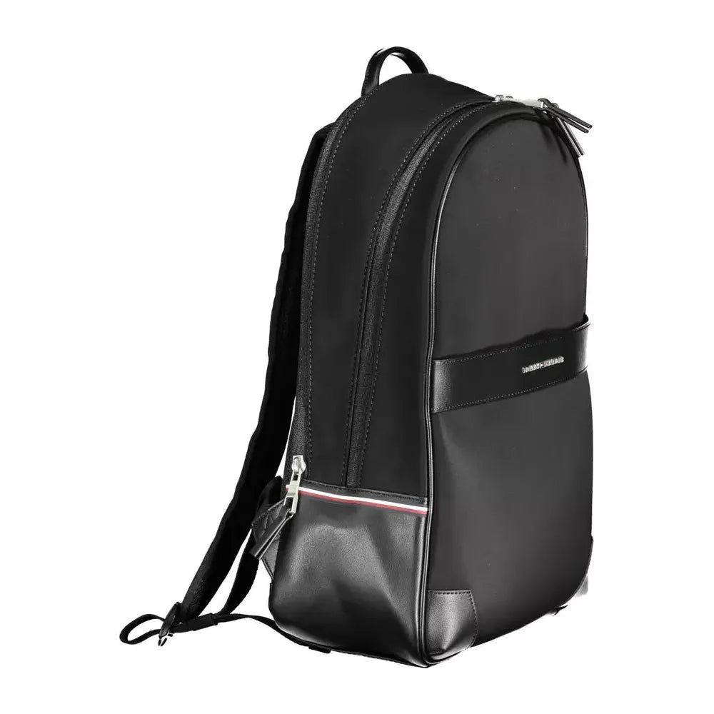 Tommy Hilfiger Black Polyethylene Men Backpack Tommy Hilfiger