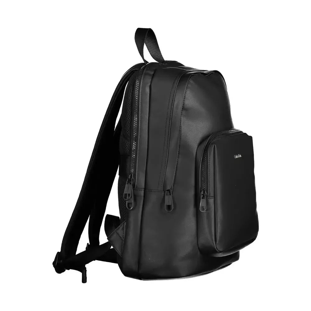 Calvin Klein Black Polyester Men Backpack Calvin Klein