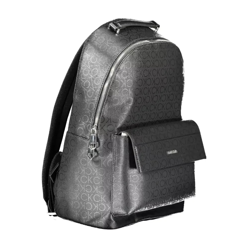 Calvin Klein Black Polyester Men Backpack Calvin Klein