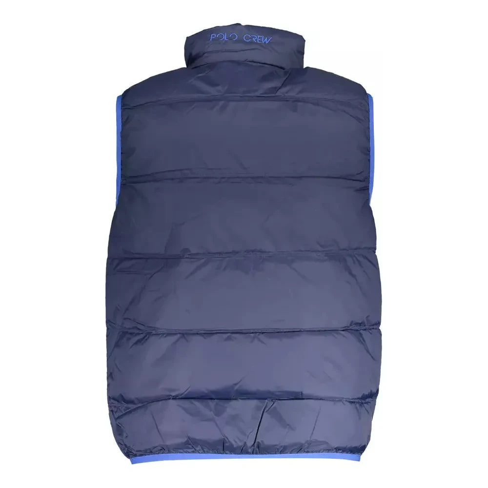 La Martina Blue Polyamide Men Jacket La Martina