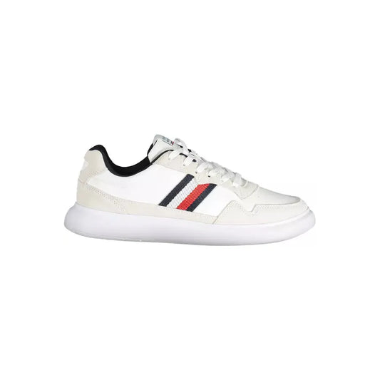 Tommy Hilfiger White Leather Men Sneaker Tommy Hilfiger