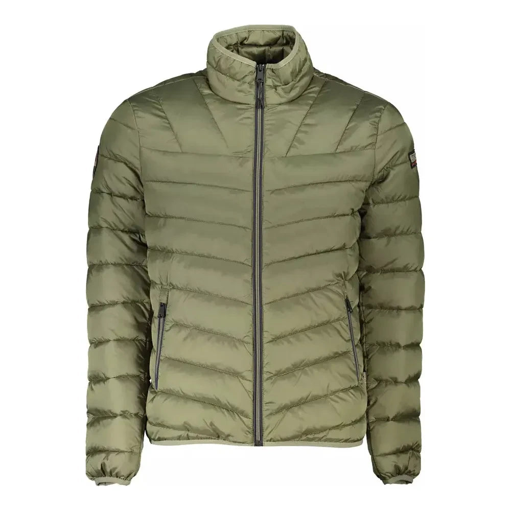 Napapijri Green Polyamide Men Jacket Napapijri