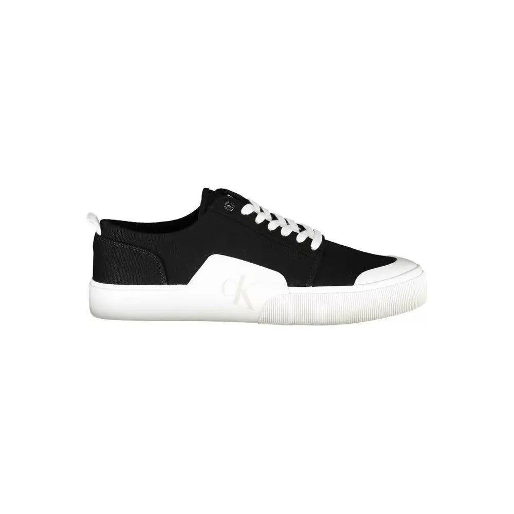 Calvin Klein Black Cotton Men Sneaker Calvin Klein