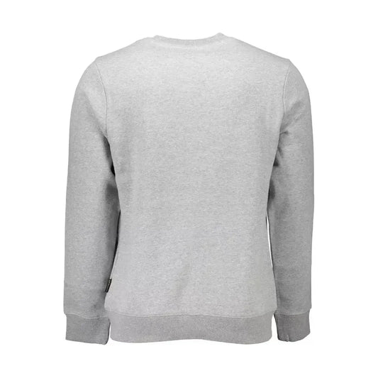 Napapijri Gray Cotton Men Sweater Napapijri