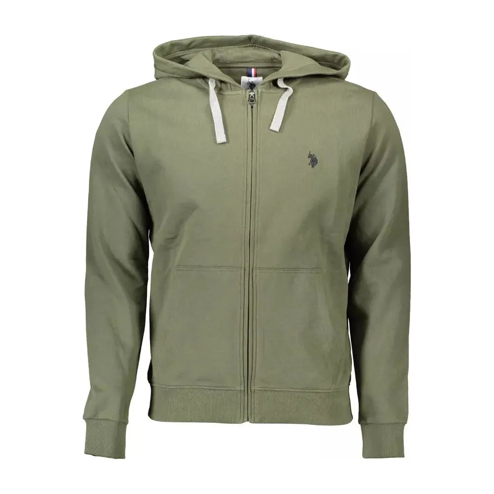 U.S. POLO ASSN. Green Cotton Men Sweater U.S. POLO ASSN.