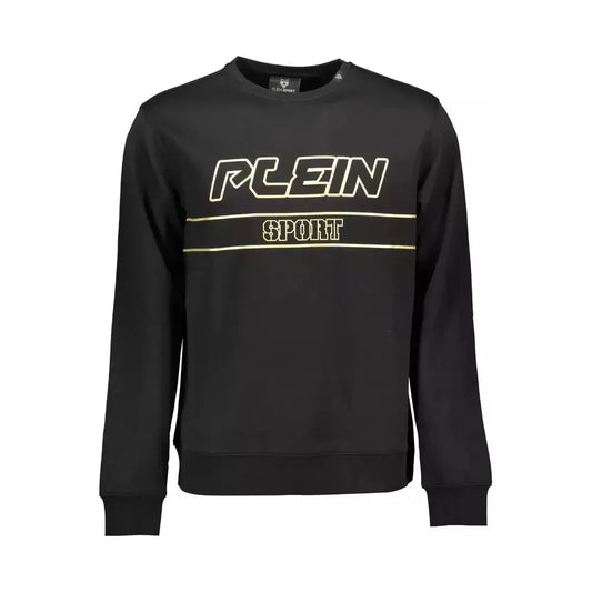 Plein Sport Black Cotton Men Sweater Plein Sport