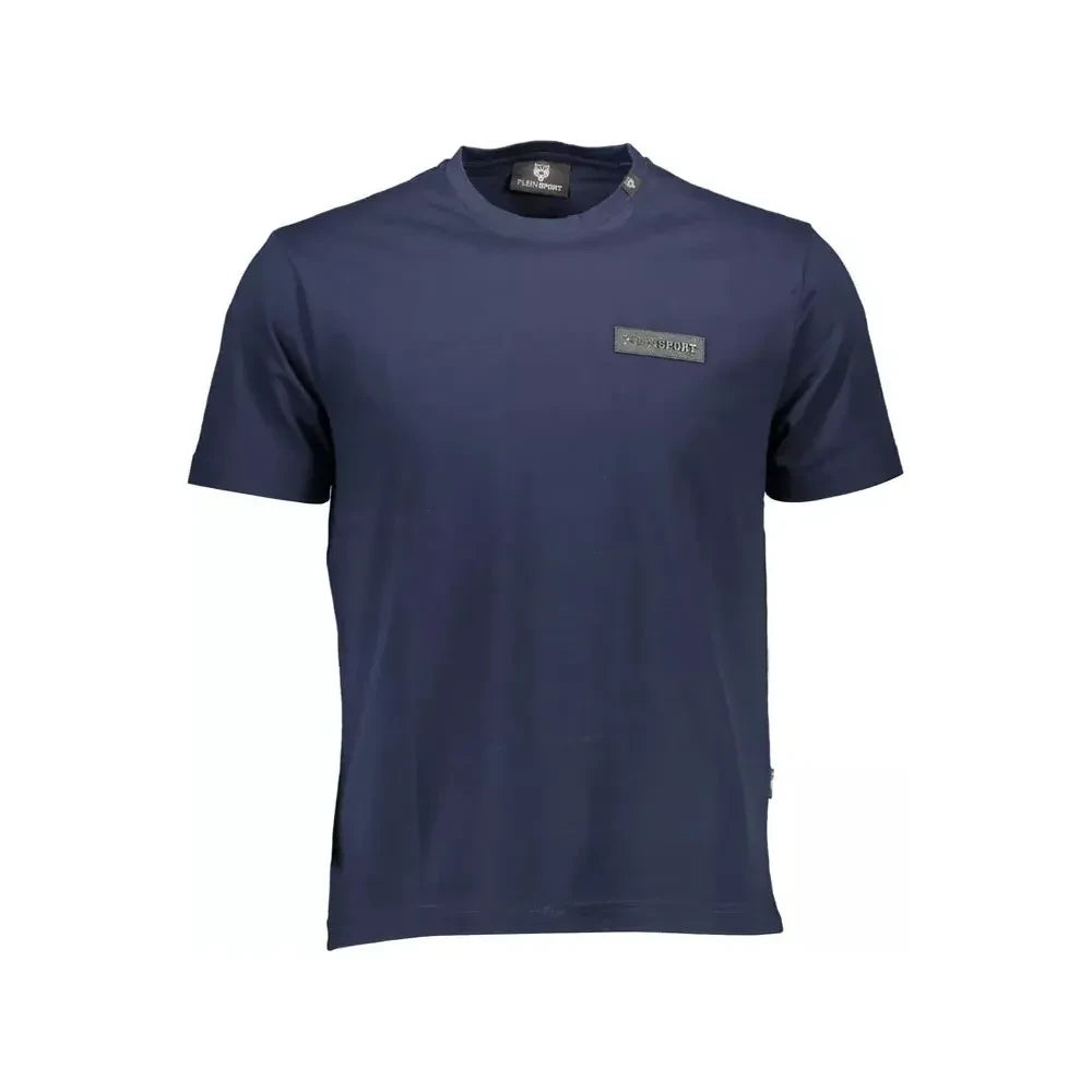 Plein Sport Blue Cotton Men T-Shirt Plein Sport