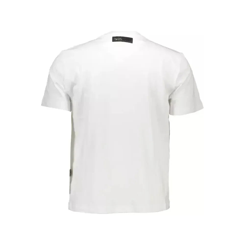 Plein Sport White Cotton Men T-Shirt Plein Sport