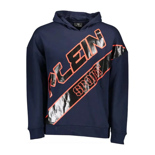 Plein Sport Blue Cotton Men Sweater Plein Sport