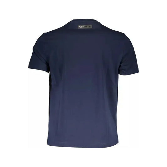 Plein Sport Blue Cotton Men T-Shirt Plein Sport