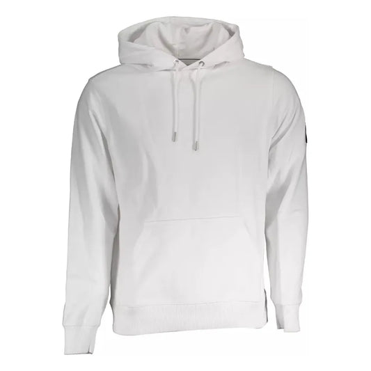 Calvin Klein White Cotton Men Sweatshirt Calvin Klein