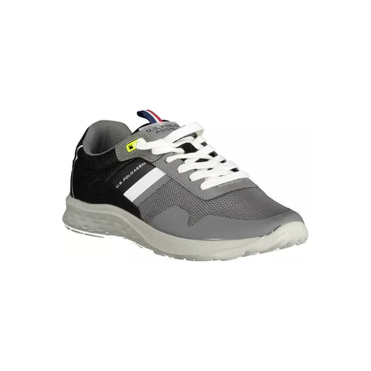 U.S. POLO ASSN. Sophisticated Gray Lace-Up Sports Sneakers U.S. POLO ASSN.