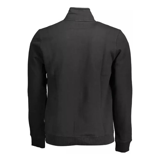 Napapijri Black Cotton Men Sweater Napapijri