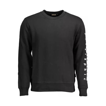 Napapijri Black Cotton Sweater Napapijri