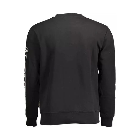 Napapijri Elevate Your Style with a Sleek Black Sweatshirt Napapijri