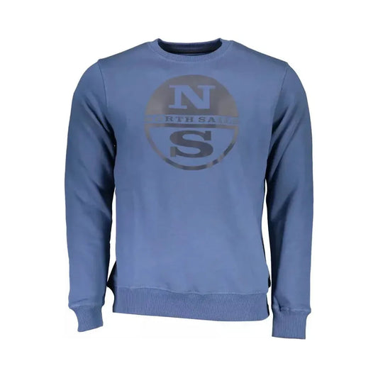 North Sails Blue Cotton Men Sweater North Sails