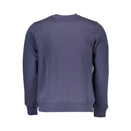 North Sails Blue Cotton Men Sweater North Sails