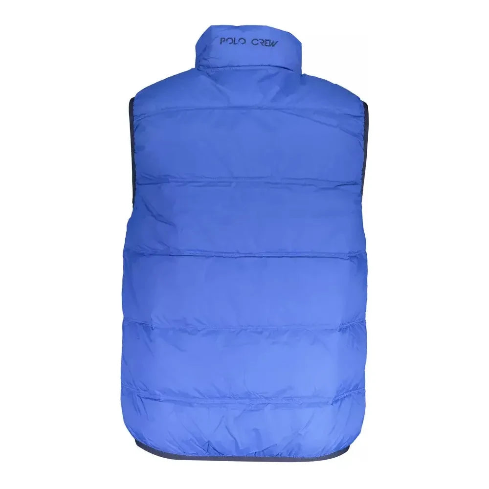 La Martina Blue Polyamide Men Jacket La Martina