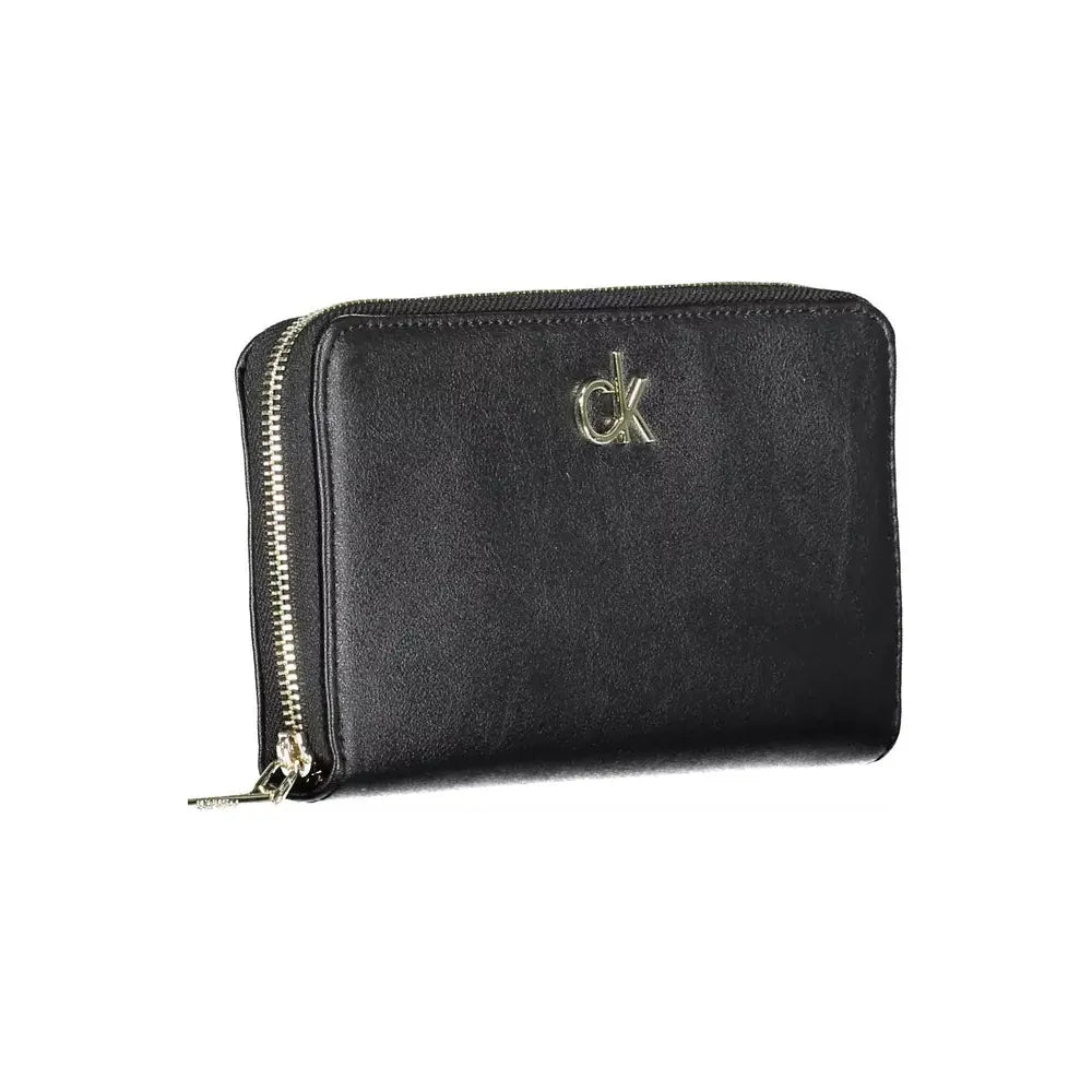 Calvin Klein Black Polyvinylchloride Women Wallet Calvin Klein