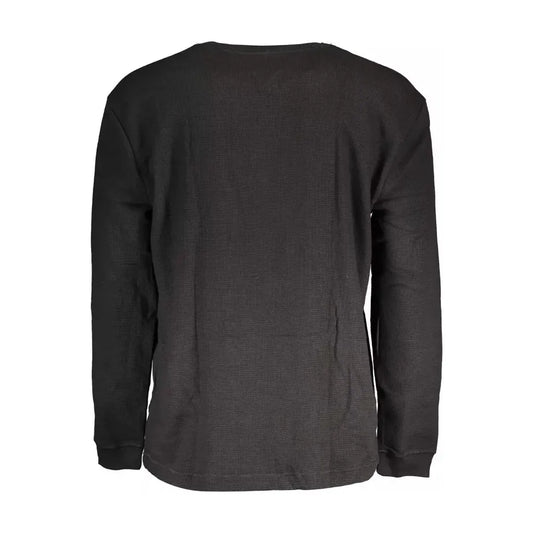 Tommy Hilfiger Black Cotton Men Sweater Tommy Hilfiger