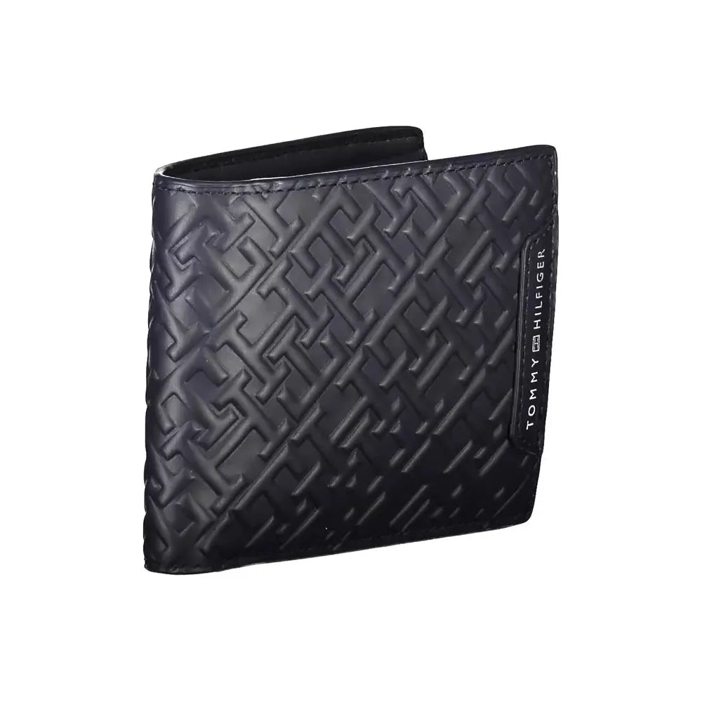 Tommy Hilfiger Blue Leather Men Wallet Tommy Hilfiger