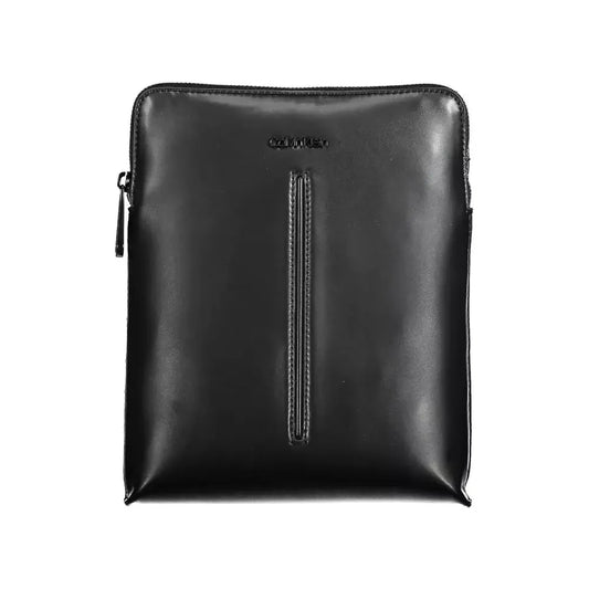 Calvin Klein Black Polyester Men Shoulder Bag Calvin Klein