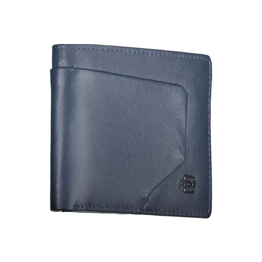 Piquadro Blue Leather Men Wallet Piquadro