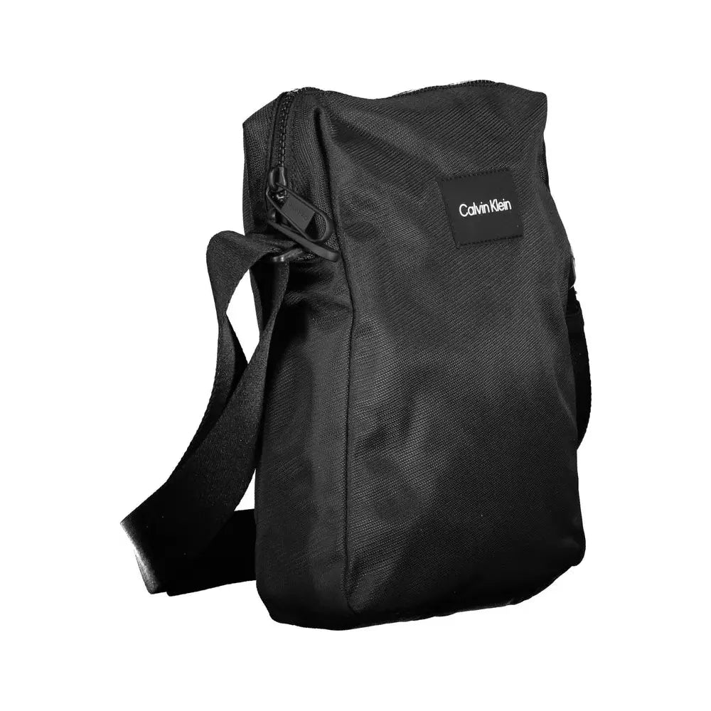 Calvin Klein "Black Polyester Mens Shoulder Bag" Calvin Klein