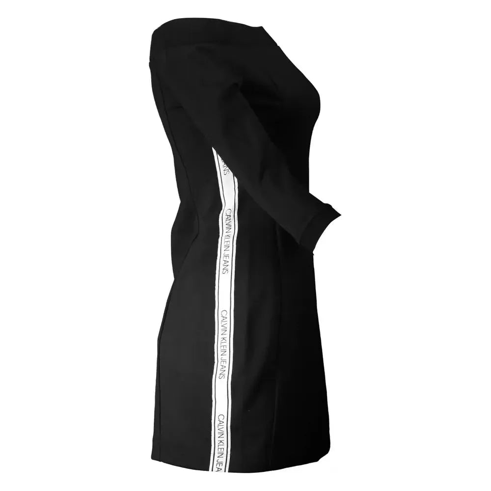 Calvin Klein Black Polyester Women Dress Calvin Klein