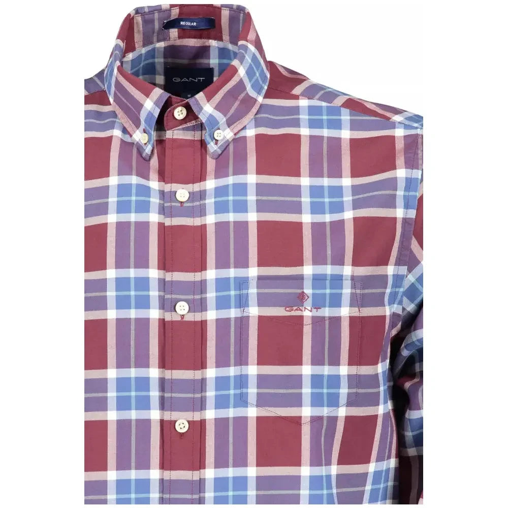 Gant Purple Cotton Men Shirt Gant