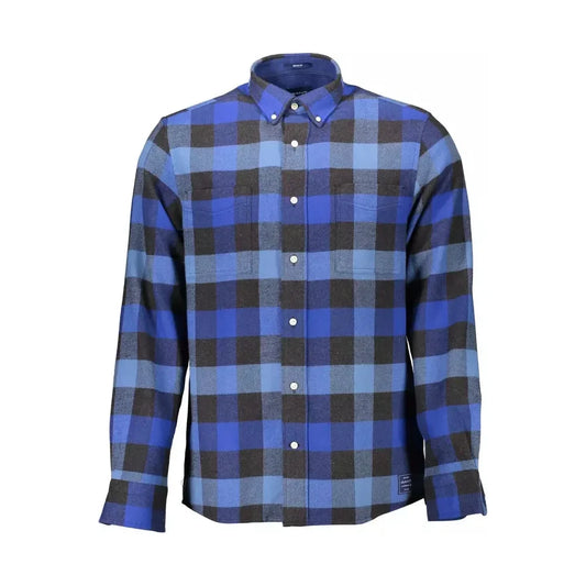 Gant Blue Cotton Men Shirt Gant