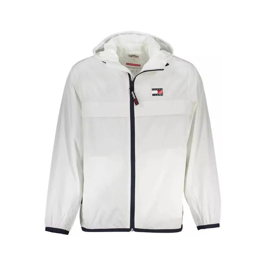 Tommy Hilfiger White Polyamide Men Jacket Tommy Hilfiger