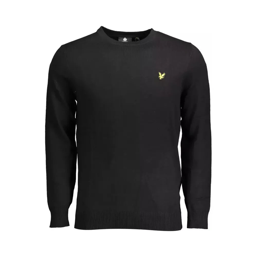 Lyle & Scott Black Cotton Men Sweater Lyle & Scott