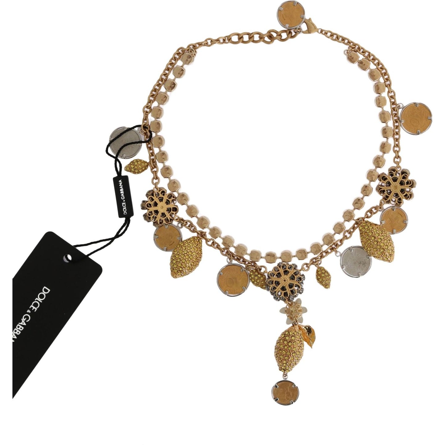 Dolce & Gabbana Elegant Gold-Plated Statement Necklace Dolce & Gabbana