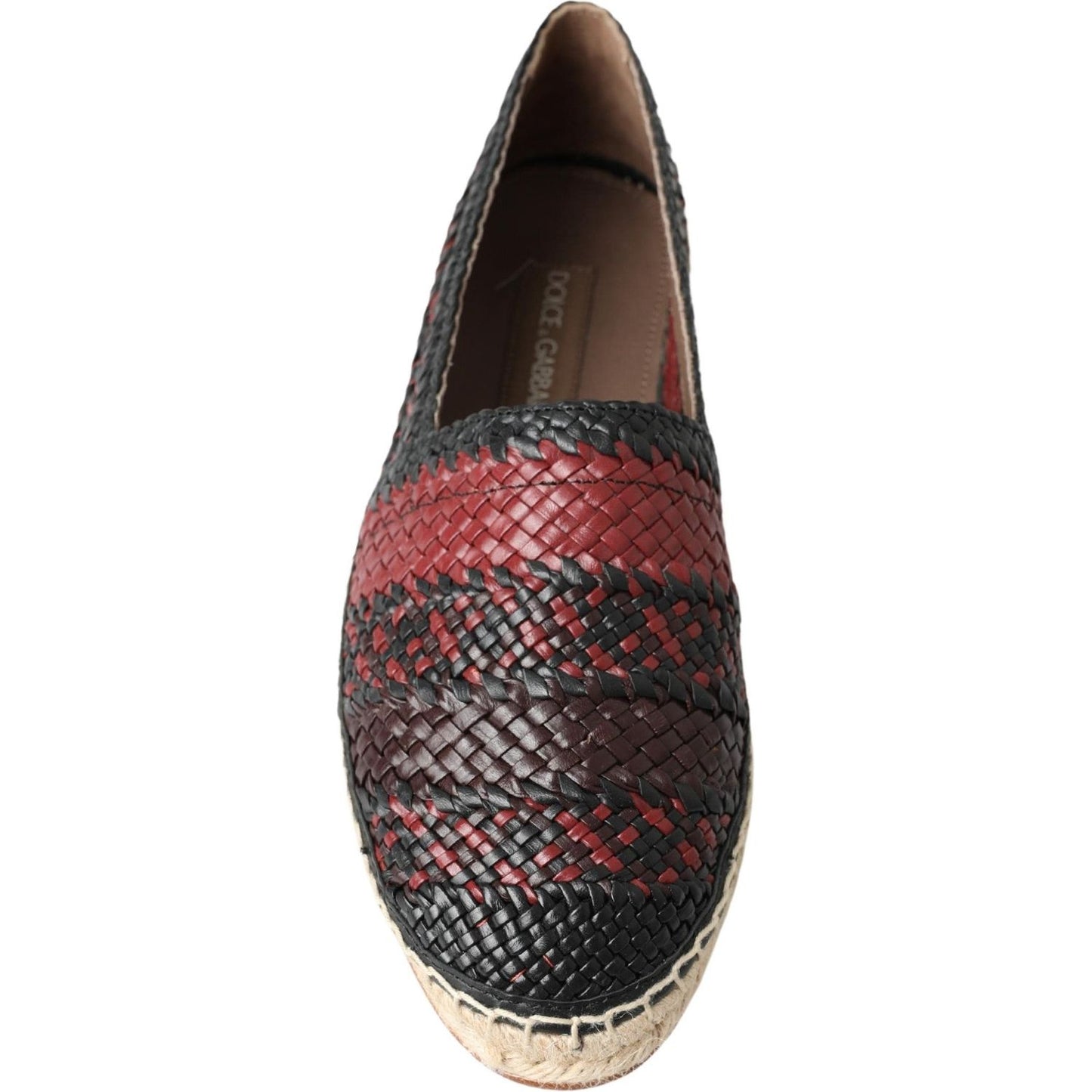 Dolce & Gabbana Elegant Woven Leather Espadrilles Dolce & Gabbana