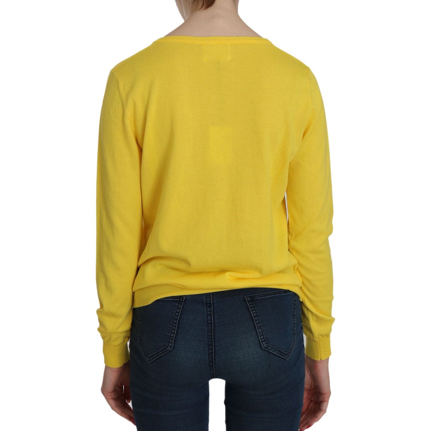 Jucca Radiant Yellow Cotton Sweater Jucca