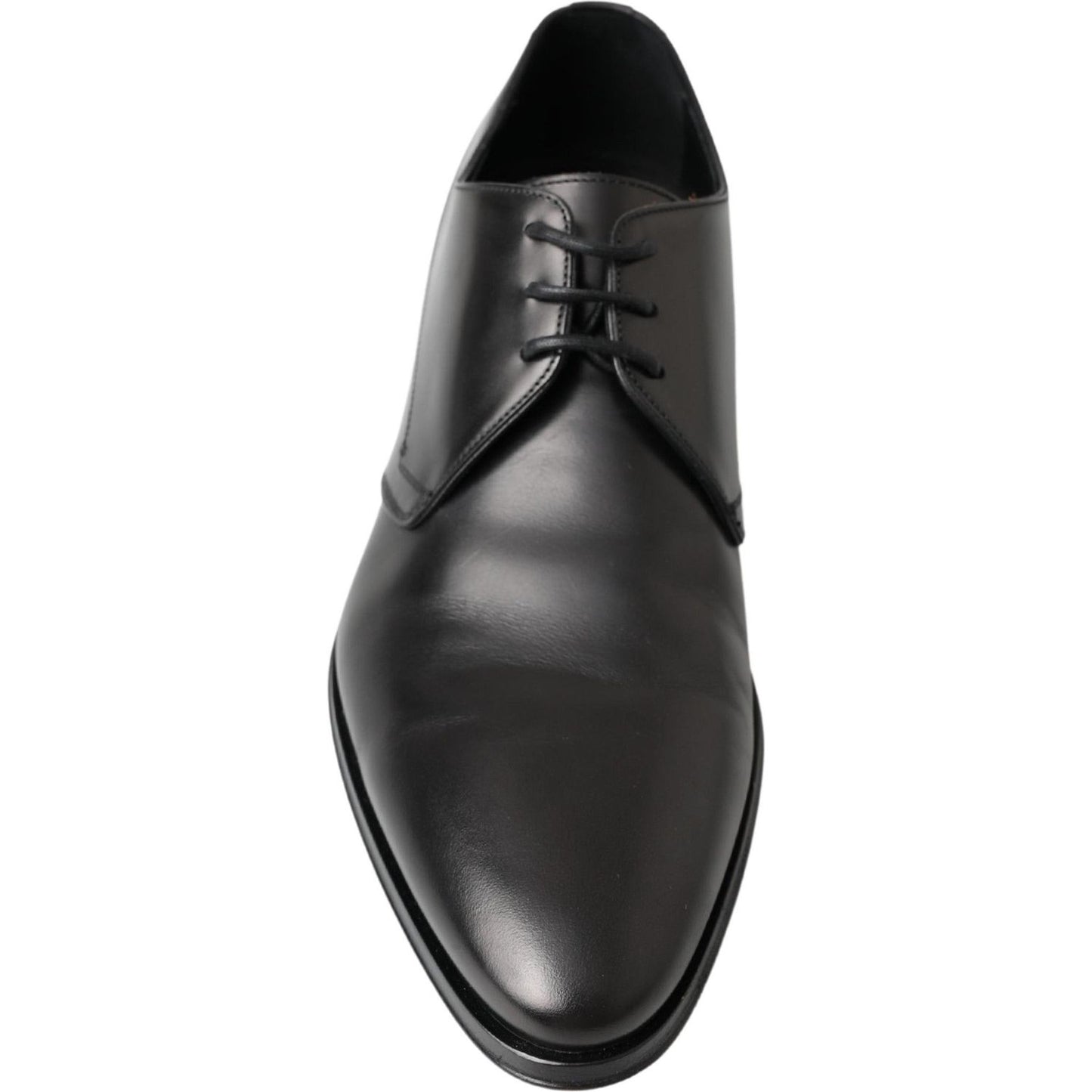 Dolce & Gabbana Classic Black Leather Derby Shoes Dolce & Gabbana