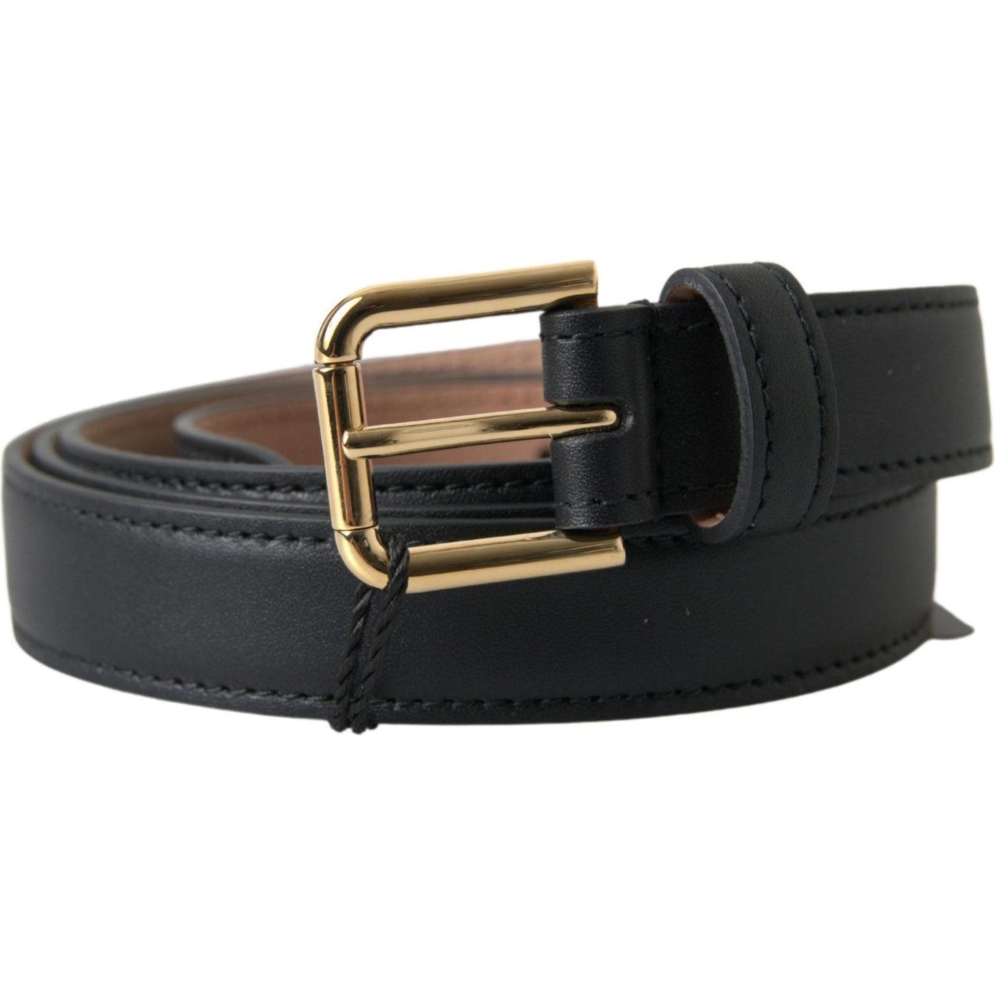 Dolce & Gabbana Elegant Italian Leather Belt with Metal Buckle Dolce & Gabbana