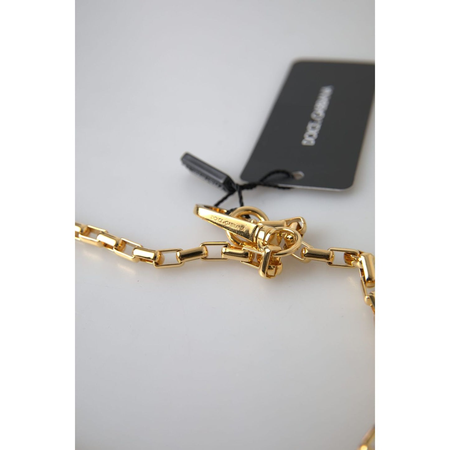 Dolce & Gabbana Chic Gold Charm Chain Necklace Dolce & Gabbana