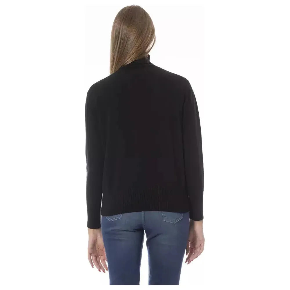 Baldinini Trend Black Wool Women Sweater Baldinini Trend