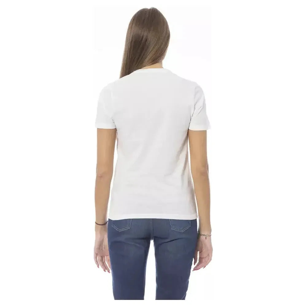 Baldinini Trend White Cotton Women T-Shirt