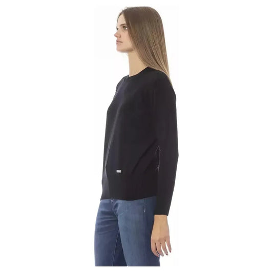 Baldinini Trend Black Wool Women Sweater Baldinini Trend