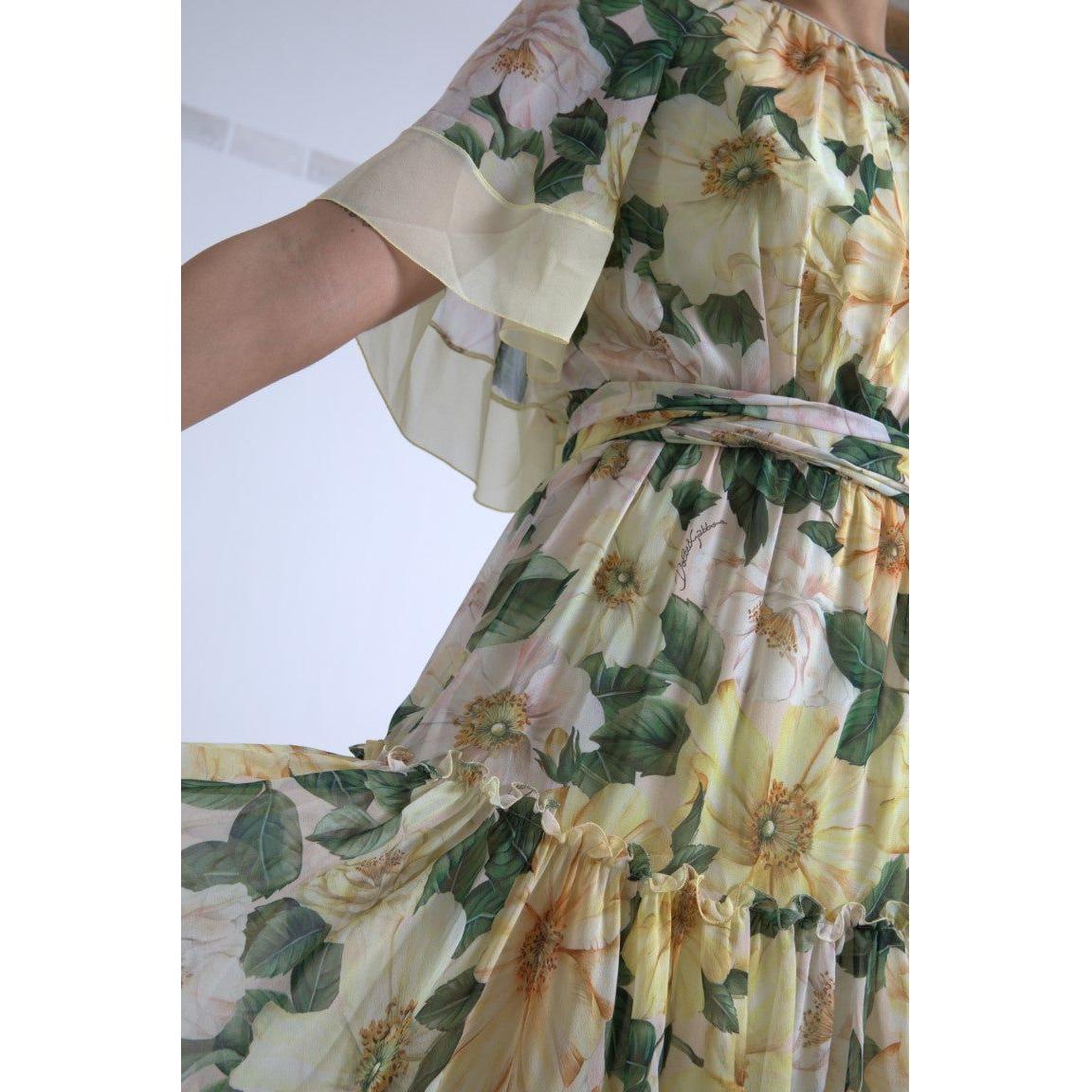 Dolce & Gabbana Elegant Silk Floral Maxi Dress Dolce & Gabbana