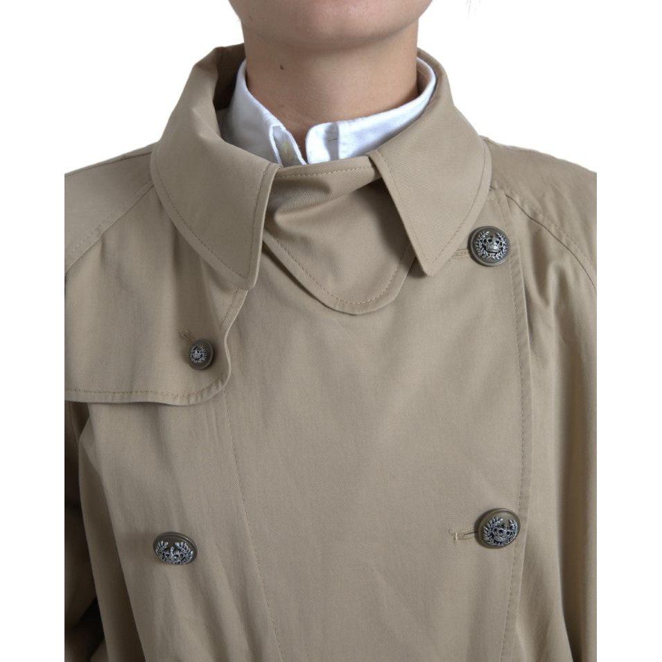 Dolce & Gabbana Elegant Double Breasted Trench Coat Dolce & Gabbana