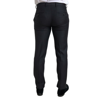 Dolce & Gabbana Black 3 Piece Single Breasted MARTINI Suit