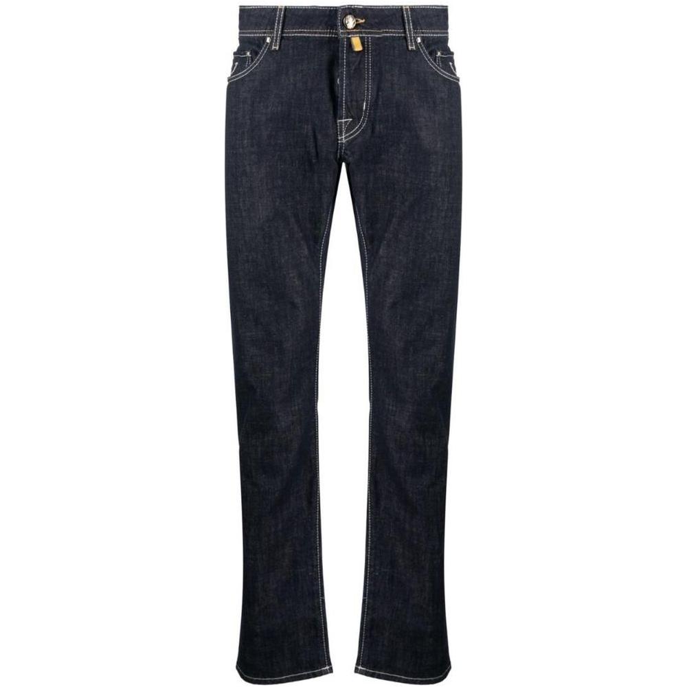 Jacob Cohen Exquisite Slim Fit Dark Blue Stretch Jeans Jacob Cohen