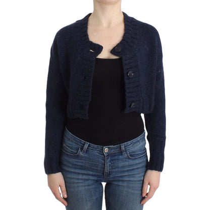 John Galliano Blue cropped cardigan