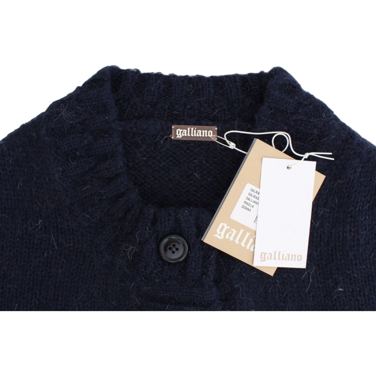 John Galliano Blue cropped cardigan